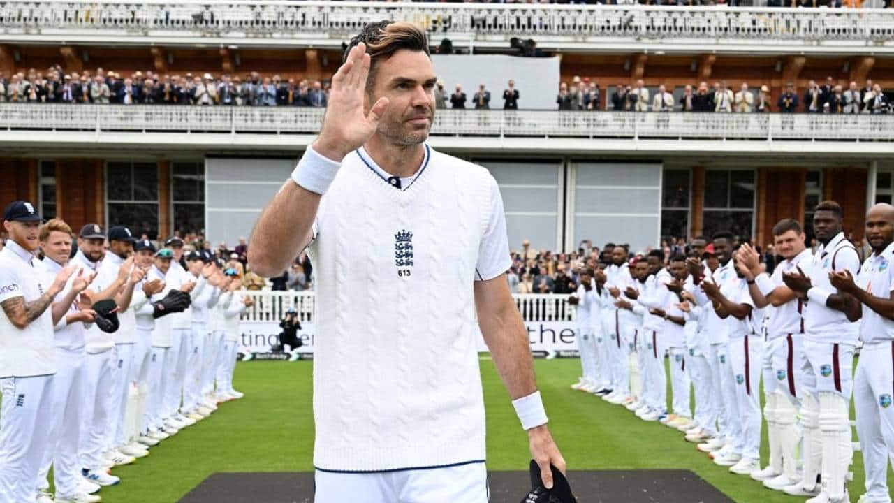 Anderson during a Test match