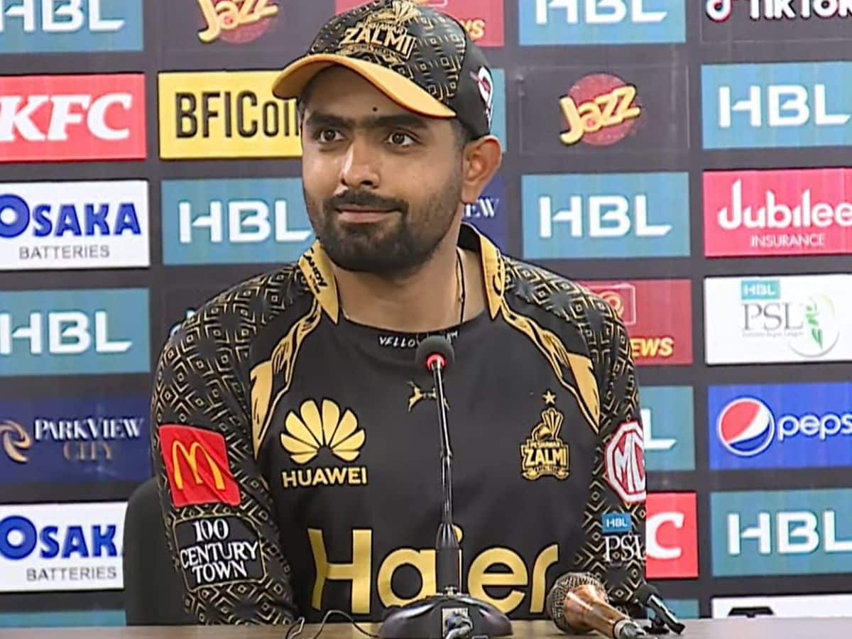 PSL, PSL 2023, Pakistan Super League, Babar Azam, Babar Azam vs Media, Babar Azam vs Journalist, Peshawar Zalmi, Islamabad United, PZ vs IU