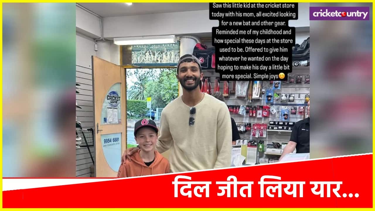Devdutt Padikkal Helped an Australian Kid for Buying Cricketing Gear