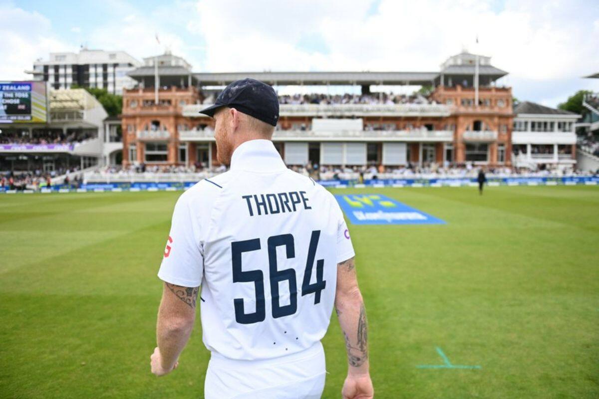ENG Vs NZ, Shane Warne, Ben Stokes tribute to Graham Thorpe Shane Warne and father GED, ENG Vs NZ Scorecard, Lord's Test, ENG vs NZ Live, Kane Williamson, James Anderson, Tom Latham, Matty Potts, ENG VS NZ Latest News, Latest Cricket News, ENG vs NZ World Test Championship, WTC