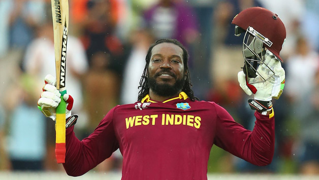 Chris Gayle scored 215 against Zimbabwe in ICC Cricket World Cup 2015 © Getty Images