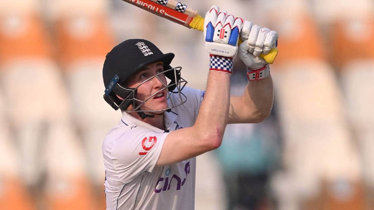 Brook batting during a Test match