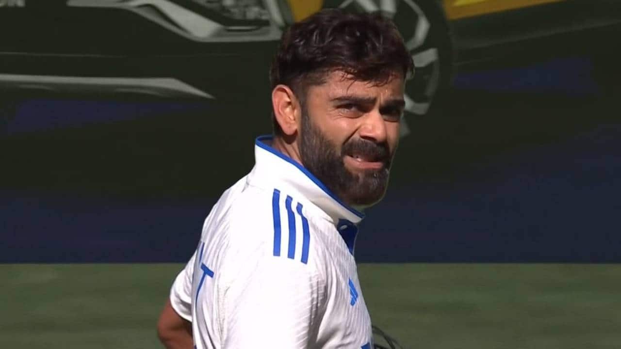 Kohli batting during a Test match