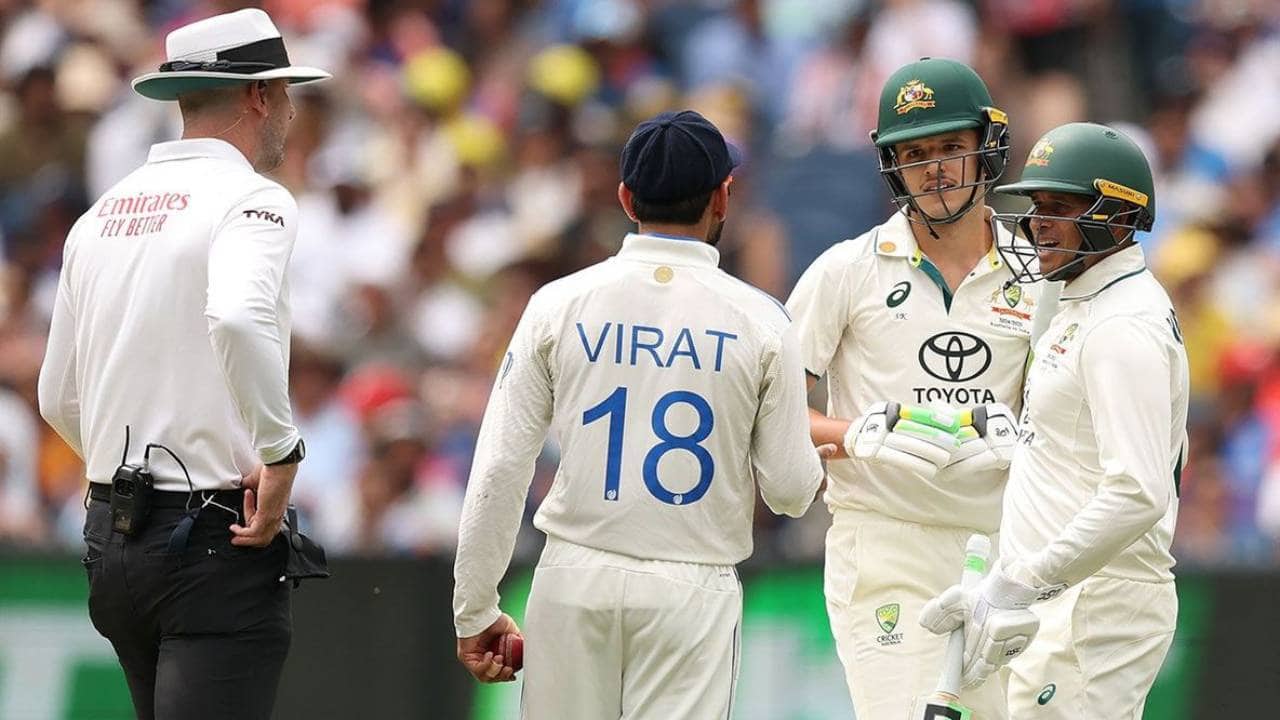 Virat Kohli and Sam Konstas
