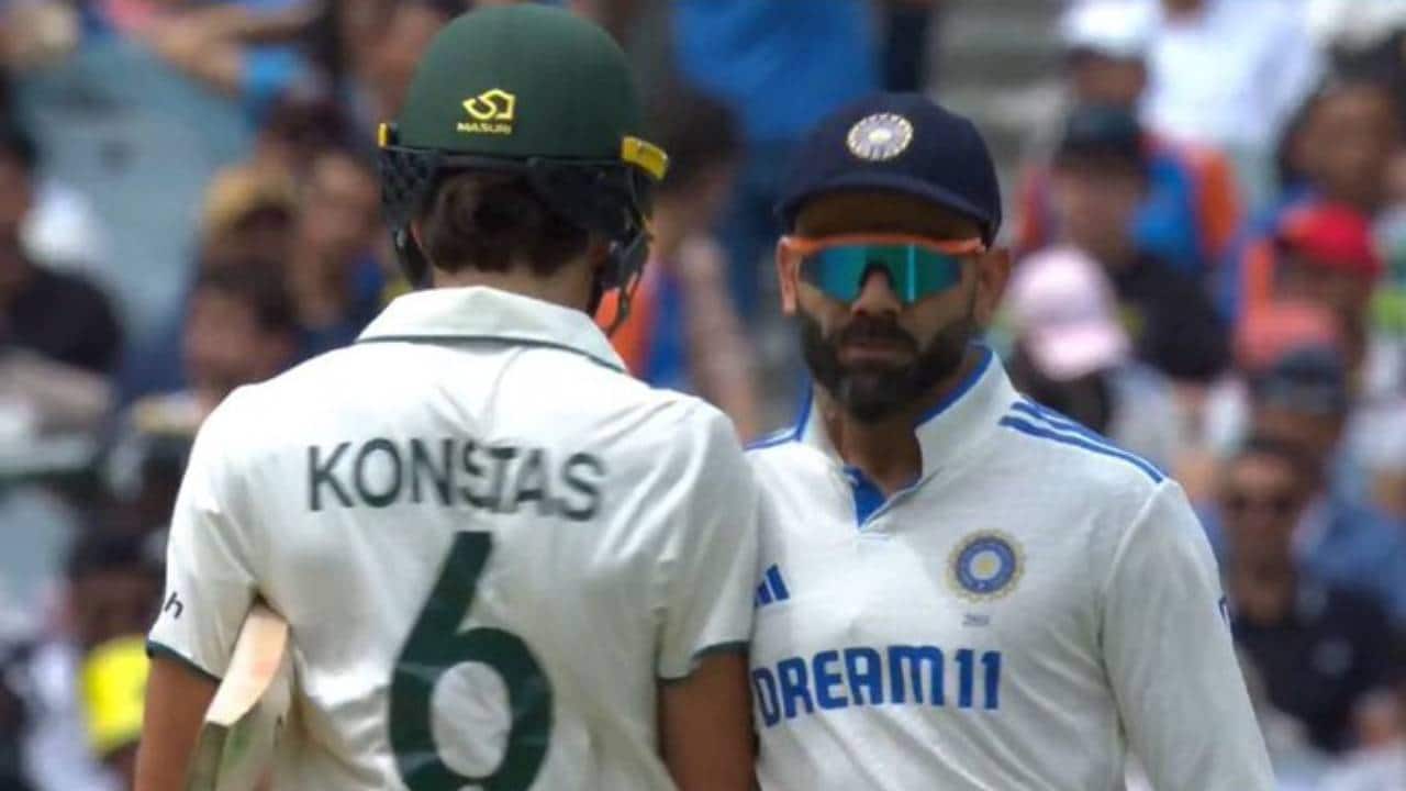 Sam Konstas and Virat Kohli