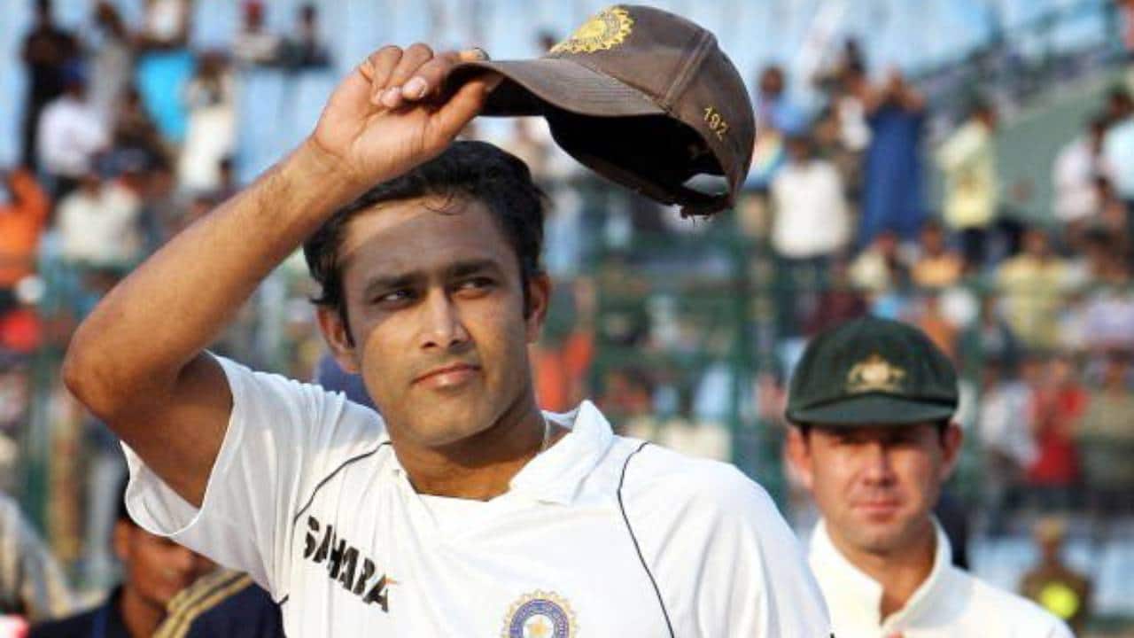 Kumble during a Test match