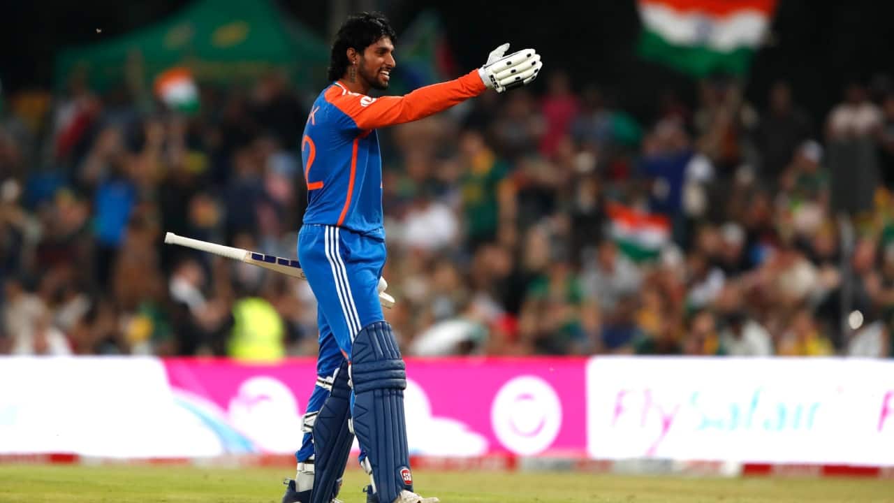 Varma scoring a T20I century