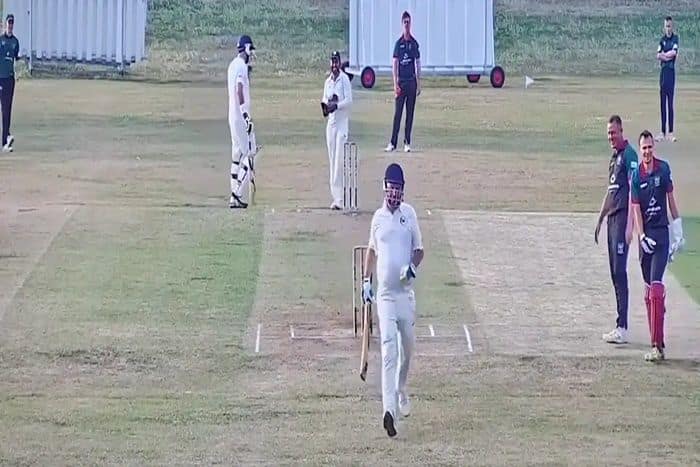 Martin Hughes, Southend Civic Cricket Club, Twitter, Cricket on twitter, Viral cricket video, Viral cricket video on twitter, Batsman forget to wear pads, England, Village Cricket in England, Cricket News, Latest News, Latest Cricket News, Cricket, Test Cricket, ODI cricket, T20I, T20 cricket, Test Cricket